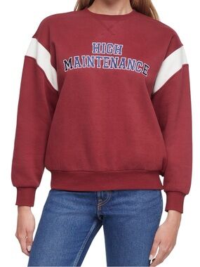 Wildfox High Maintenance Varsity Crewneck Sweatshirt